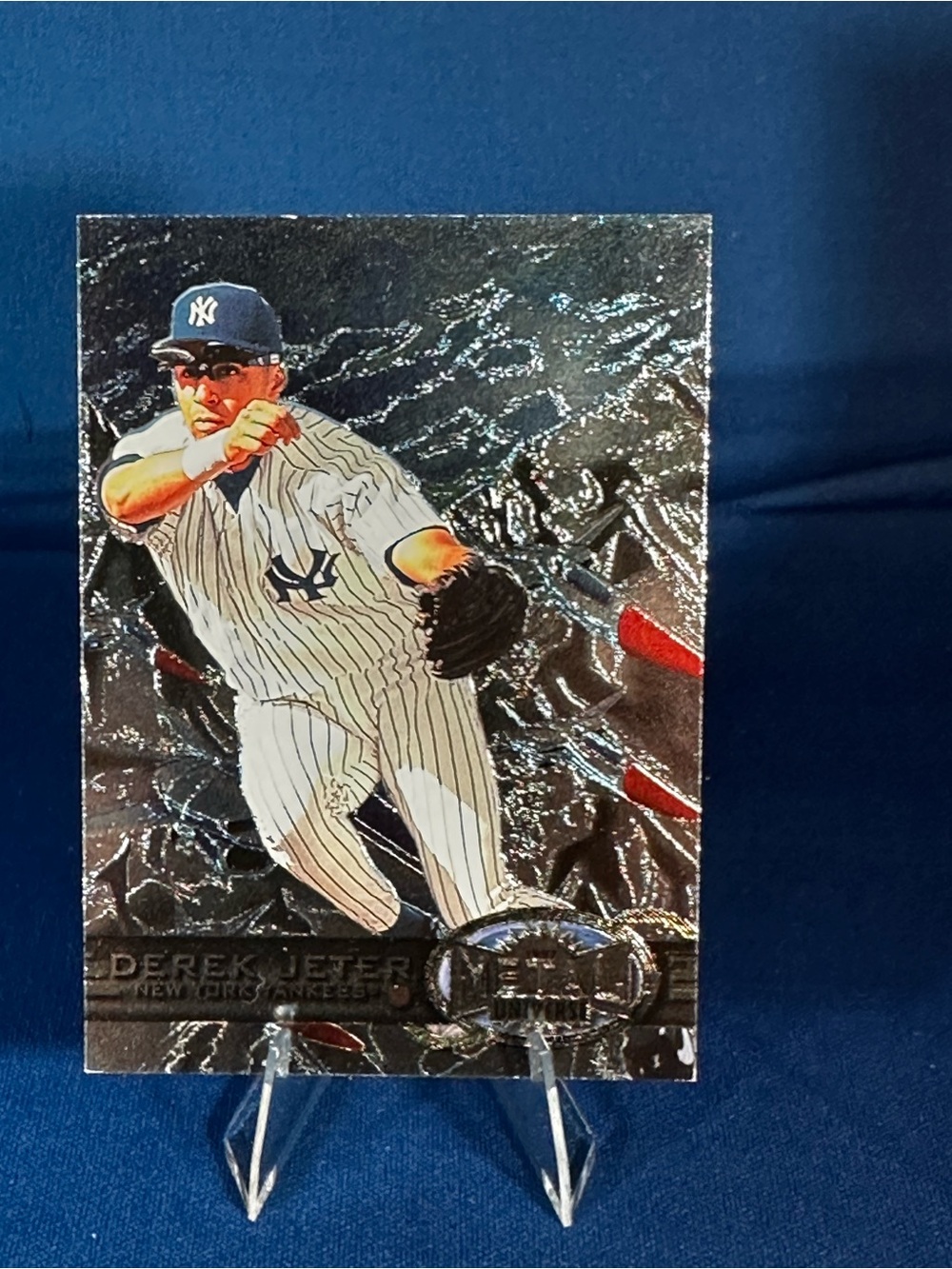 DEREK JETER 1997 SkyBox METAL UNIVERSE #118 YANKEES HOF RARE FOIL 🔥📈
